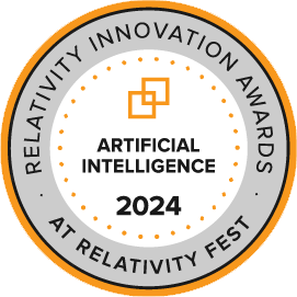 Best Innovation – Artificial Intelligence (2024); Presented by Relativity