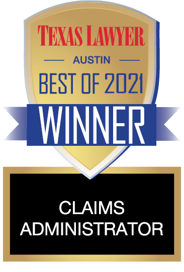 Best Claims Administrator, 1st Place (2021); Presented by Texas Lawyer, an ALM Publication