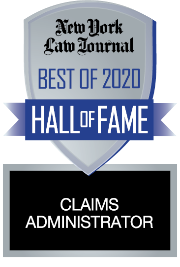 Best Claims Administrator, Hall of Fame (2020); Presented by the New York Law Journal  