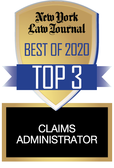 Best Claims Administrator, Top 3 (2020); Presented by the New York Law Journal