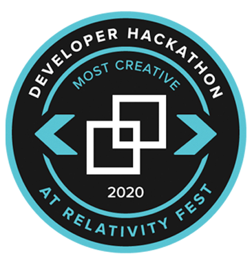 Relativity Fest App Developer Award: Most Creative (2020); Presented by Relativity
